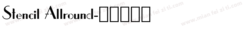 Stencil Allround字体转换